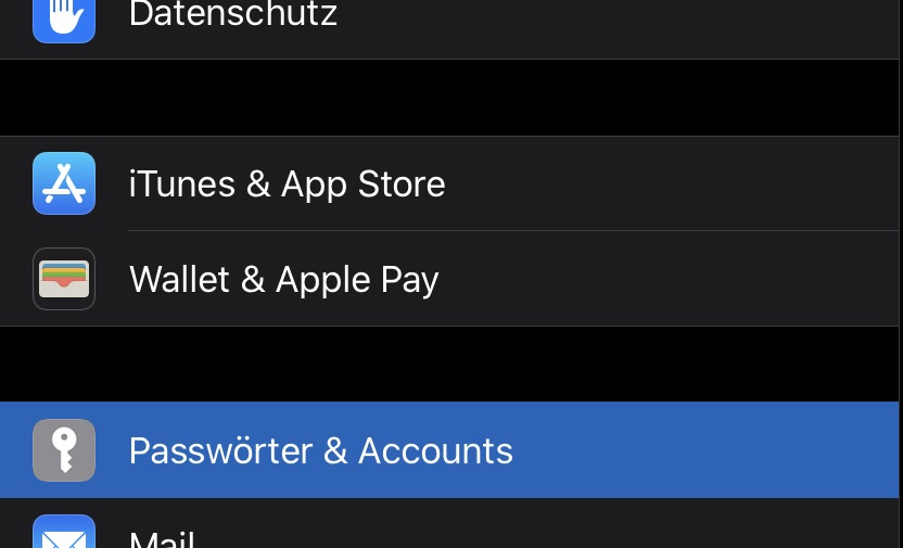 Passwörter & Accounts